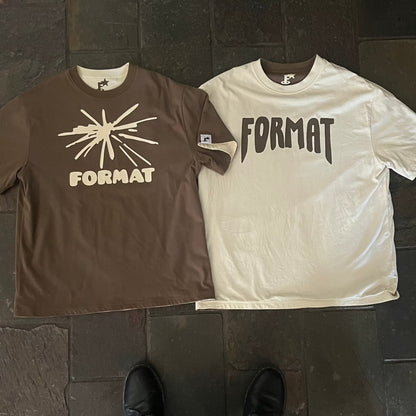 Reversible T-Shirt (cream & brown)