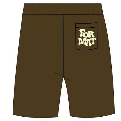 'Life's Better' Brown Sweat Shorts