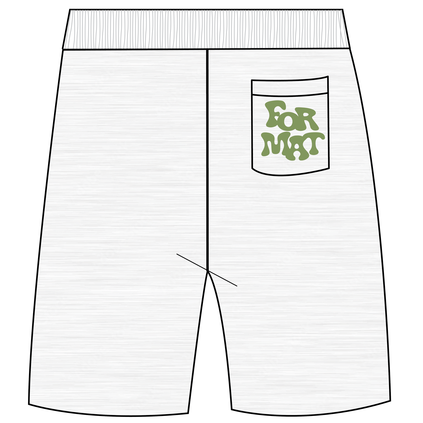 'Life is Better' White Marle Sweat Shorts