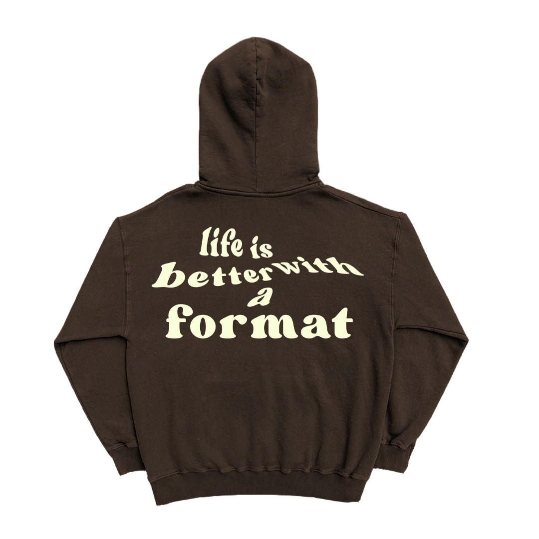 'Life is Better' Brown Hoodie